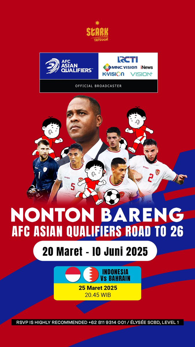 Nobar ga siiiih?!

#timnas #TimnasIndonesia #afc #starktaproom #sportsrestaurantterbaikjakarta #sty #arhan