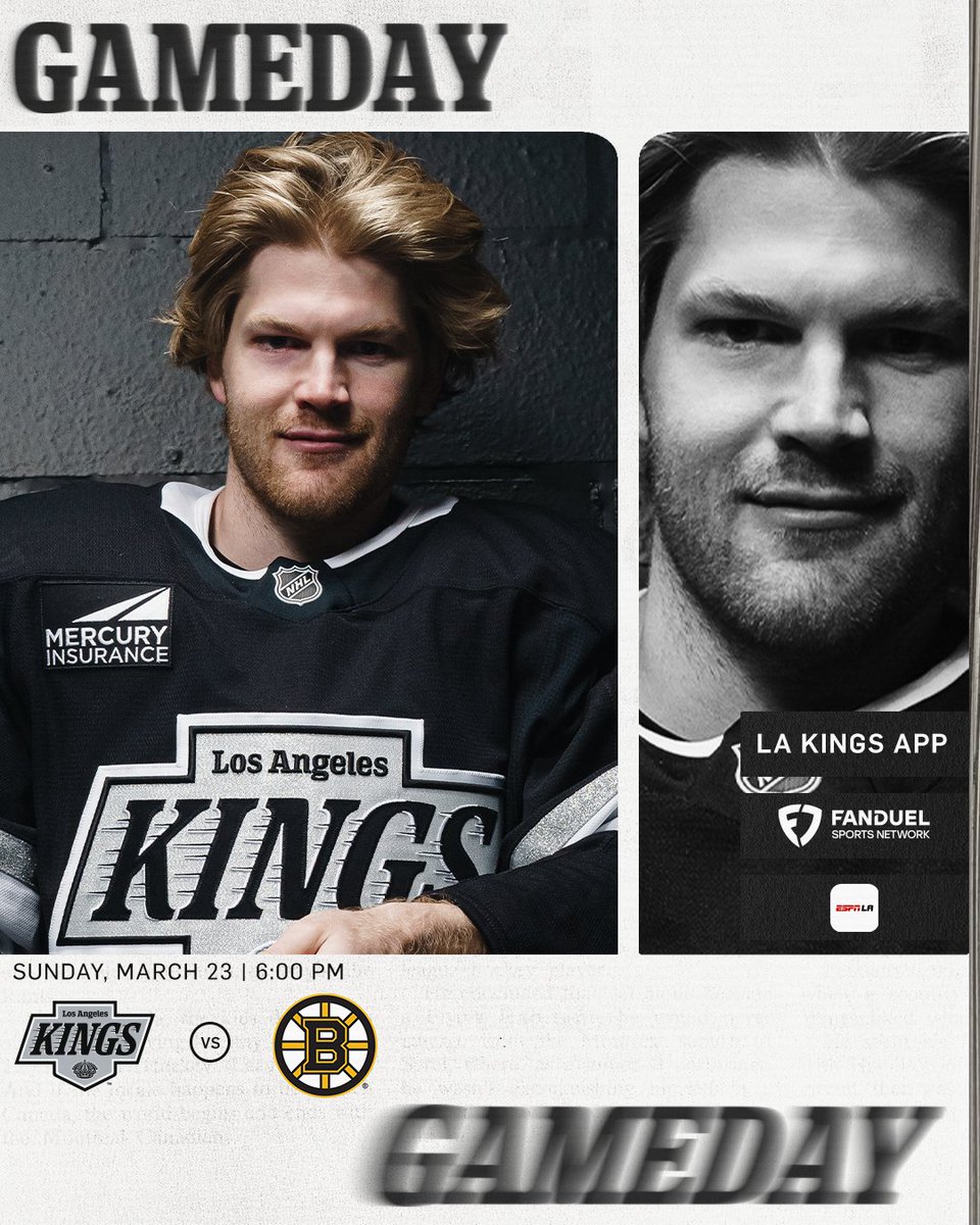 x - LA Kings (@lakings) on Twitter photo It's K-Town Night! 🎉
🆚 Boston Bruins
⏰ 5:30 PM tune in
📺 <a href="/FanDuelSN_West/">FanDuel Sports Network West</a>
🎧 LA Kings App | <a href="/ESPNLosAngeles/">ESPN Los Angeles</a> App
📲 lakings.com/tune-in
🎟️ lakings.com/tickets
<a href="/Koreatown/">KOREATOWN</a> | #GoKingsGo It's K-Town Night! 🎉
🆚 Boston Bruins
⏰ 5:30 PM tune in
📺 <a href="/FanDuelSN_West/">FanDuel Sports Network West</a>
🎧 LA Kings App | <a href="/ESPNLosAngeles/">ESPN Los Angeles</a> App
📲 lakings.com/tune-in
🎟️ lakings.com/tickets
<a href="/Koreatown/">KOREATOWN</a> | #GoKingsGo