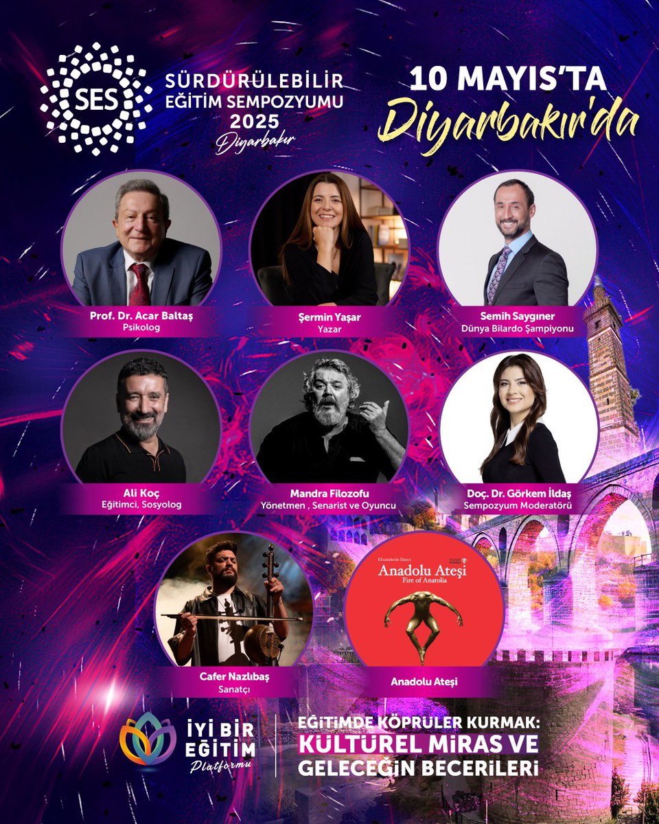 Eğitimde Köprüler Kurmak: Kültürel Miras ve Geleceğin Becerileri temamızla Sürdürülebilir Eğitim Sempozyumu, 10 Mayıs’ta Diyarbakır Dicle Üniversitesi Kongre Merkezi’nde!
<a href="/ses_2024/">Sürdürülebilir Eğitim Sempozyumu</a>