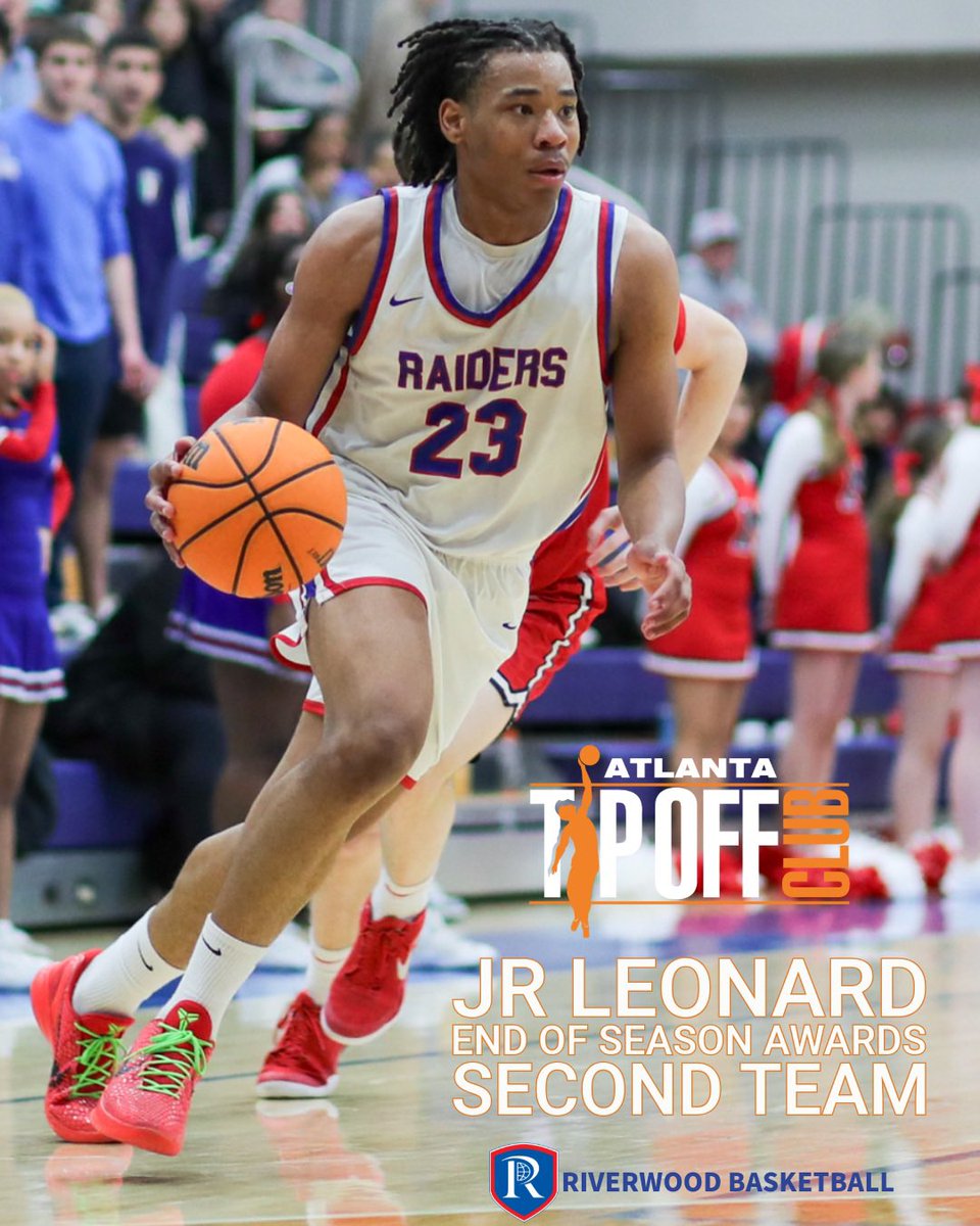 Riverwood Athletics (@ricsathletics) on Twitter photo Congratulations to Senior <a href="/_JRLeonard/">JR Leonard</a> on his <a href="/ATLTipoffClub/">Atlanta Tipoff Club</a> selection. This is his second year receiving an All-Metro Award. Proud of this Raider!
<a href="/rwrbasketball/">Riverwood Basketball</a> <a href="/AD4Riverwood/">Matt Taylor</a> Congratulations to Senior <a href="/_JRLeonard/">JR Leonard</a> on his <a href="/ATLTipoffClub/">Atlanta Tipoff Club</a> selection. This is his second year receiving an All-Metro Award. Proud of this Raider!
<a href="/rwrbasketball/">Riverwood Basketball</a> <a href="/AD4Riverwood/">Matt Taylor</a>