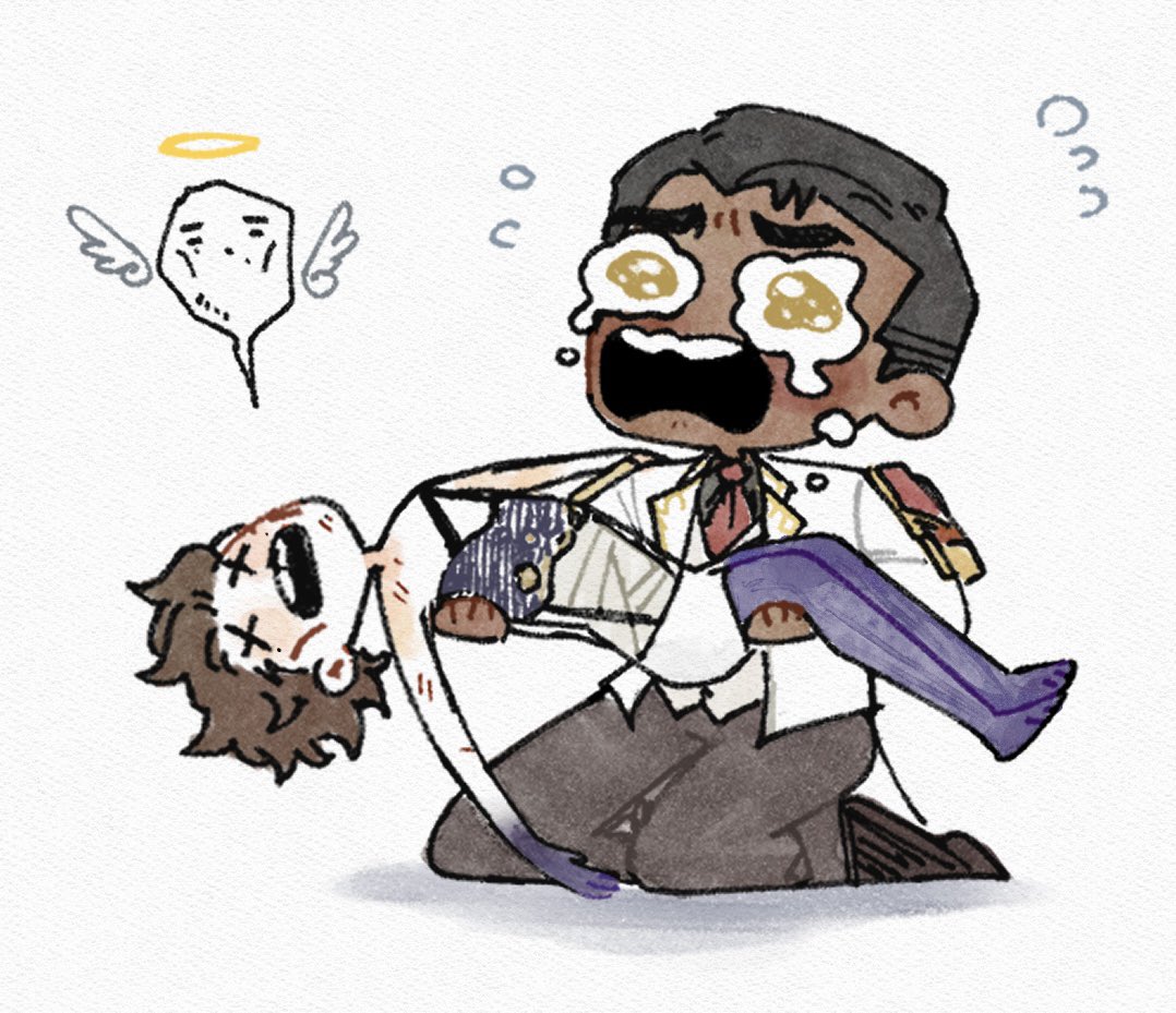 Seharuuchan's tweet photo. The quick doodle turns out funnier than I expected so I'm posting it here

#JayVik https://t.co/8REBOKdYoN