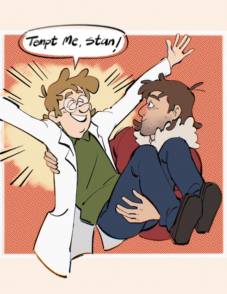 Casarole76's tweet image. help, i think ive unintentionally adapted a new style after doing too many “redraw with your ship” trends🧍🏻
#FiddleStan