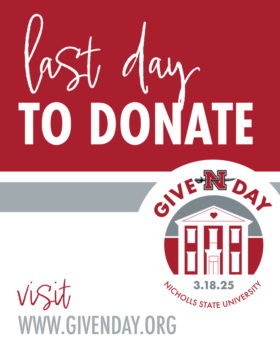 GiveNicholls's tweet photo. Today is the last day to support #GiveNDay make your gift at https://t.co/wIgFmKYEB0 https://t.co/28cNRl7Swc