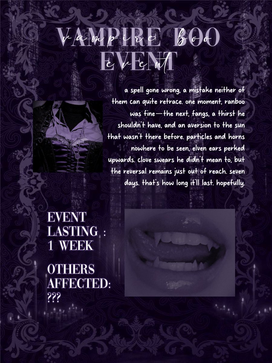 samnooks's tweet photo. { VAMPIRE EVENT } https://t.co/zIq9fEQU5Z