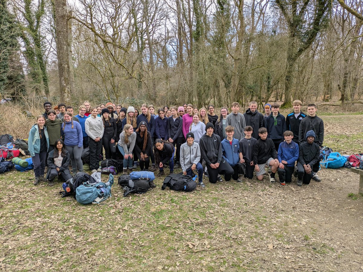 RWBADofE's tweet photo. @RWBAcademy 's first #DofE expedition of the season. 78 Year 10's have all successfully completed their Silver Practice in Savernake Forest. Lots of blisters but also lots of smiles 😁 Well done to all involved 👏👏👏 https://t.co/bxU7gbSEXP