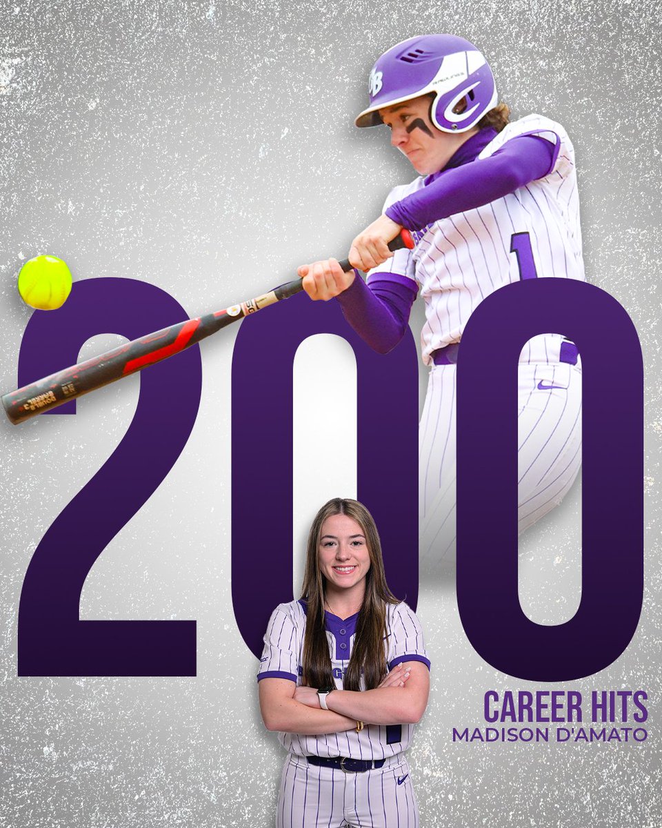 Career Hits Milestone 💪🥎
Congratulations to Sr. Madison D'Amato on passing 200 Career Hits against Georgian Court on Saturday!

2️⃣0️⃣2️⃣ and Counting 🔥

#weareub #UBUKnow #ubknights