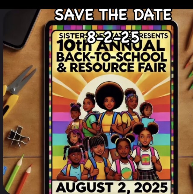 Save The Date  8-2-25 in #watts 
If anyone like to donate backpacks please let us know!!