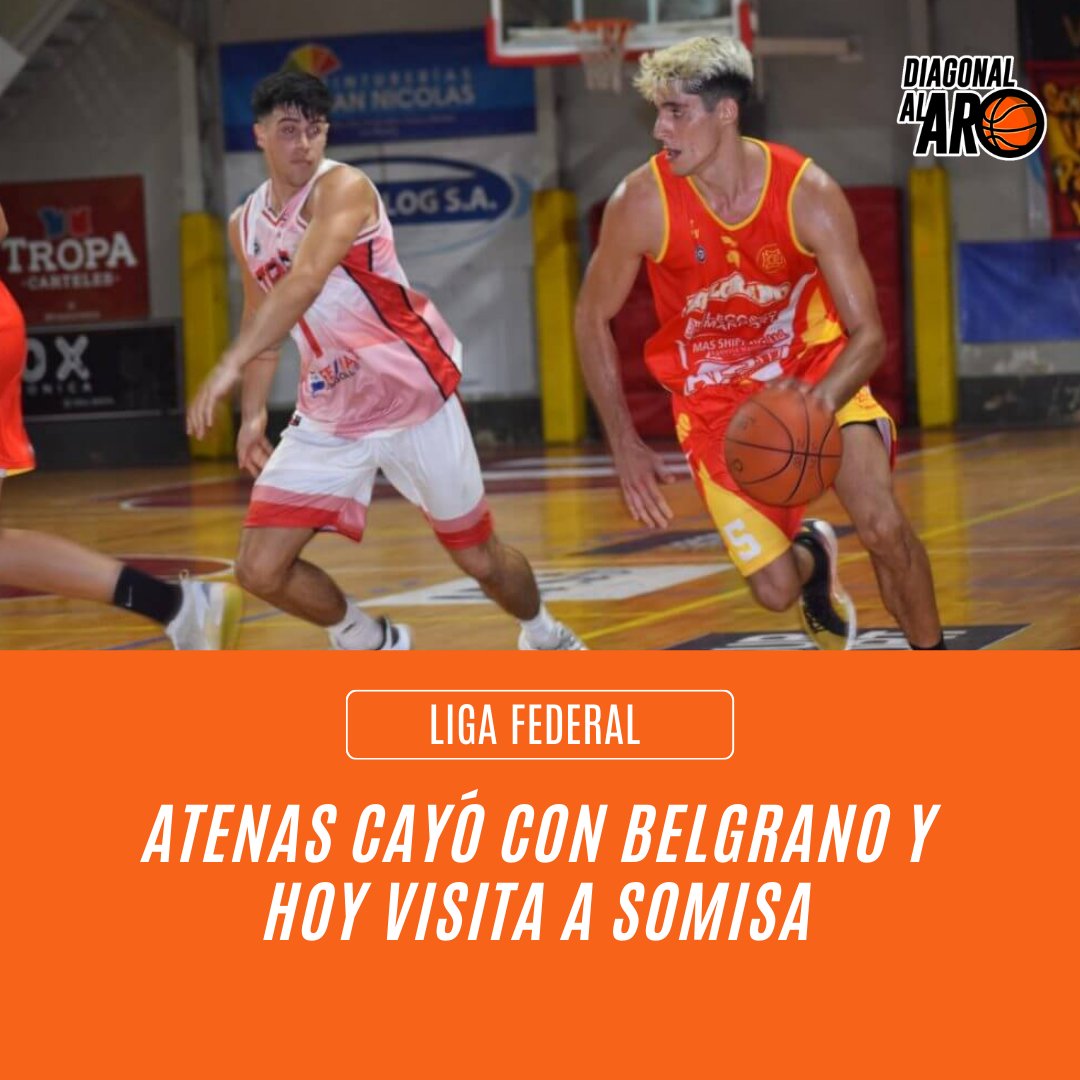 #LigaFederal | Atenas cayó con Belgrano y hoy visita a Somisa

El Griego no pudo en su primera visita a San Nicolás y cayó frente a Belgrano por 87-72. La figura del elenco local fue Marcos Quimey Revello con 26 puntos, 3 rebotes y 6 asistencias.