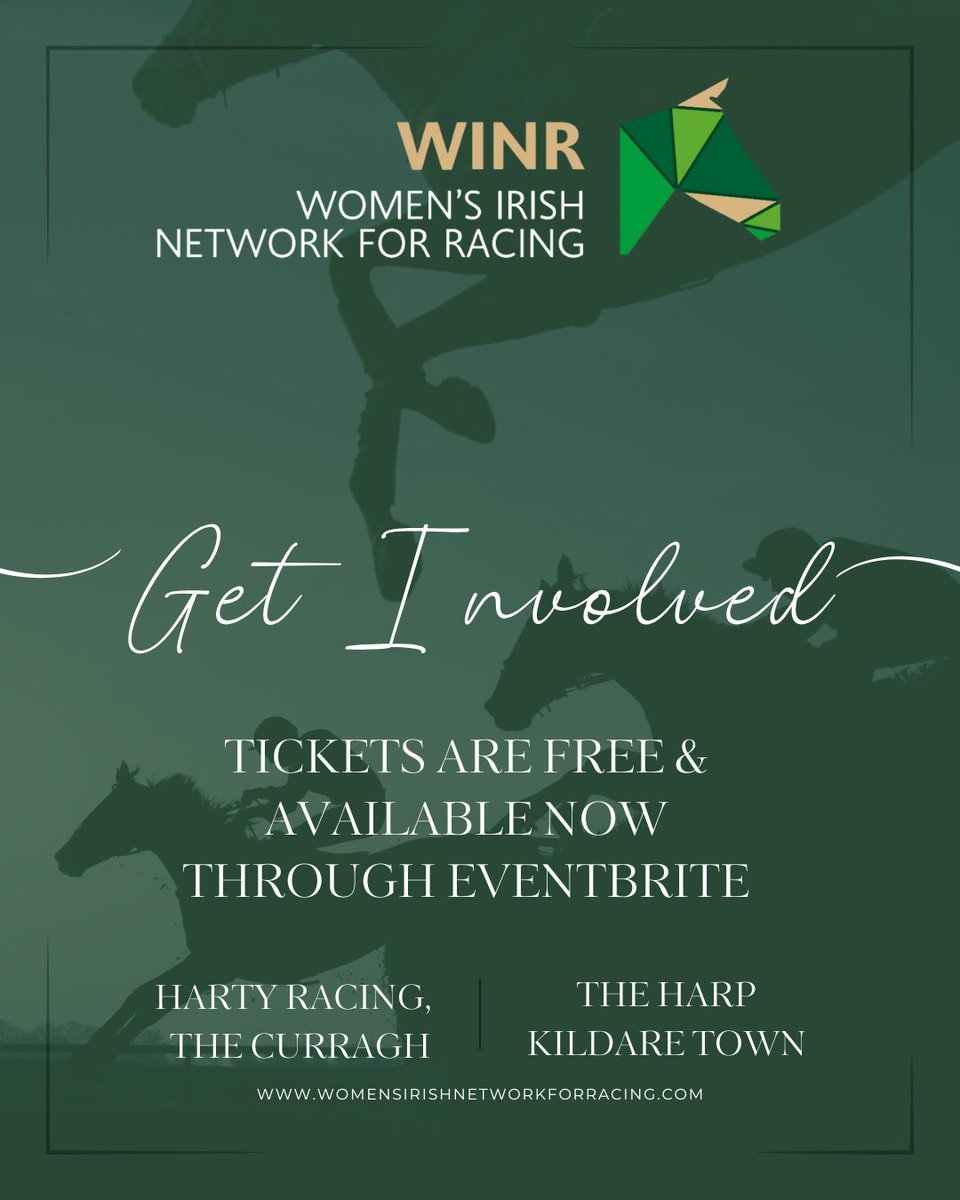 Join us for an epic day of racing, good food, and great company! 🏇🍻

📅 Saturday, 5th April 2025
📍 Hartys Yard &amp; The Harp Bar, Kildare Town
⏰ 11.00am Yard Visit
1.30pm AGM &amp; Pizza
4.00pm Aintree Grand National

🎟️ Tickets through Eventbrite
#GrandNational #DayOut #WINR