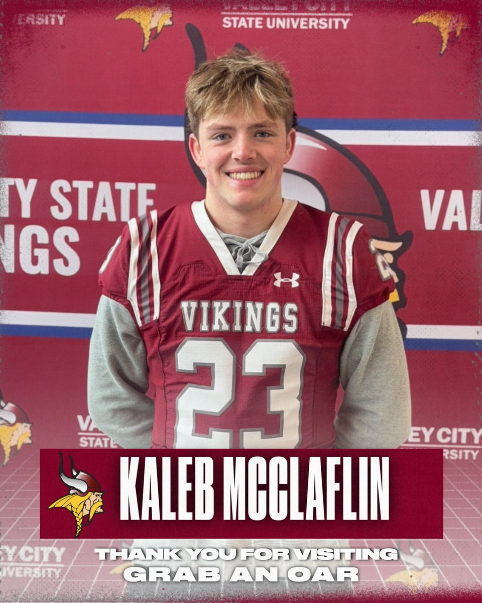 Kaleb McClaflin (@kmac4110) on Twitter photo Had a good visit <a href="/VCSU_Football/">VCSU Football</a> excited for team camp later this summer! <a href="/TheCoachBouma/">Brandon Bouma</a> <a href="/GreggHorner/">Gregg Horner</a> <a href="/CoachJahidiWest/">Jahidi West</a> <a href="/PrepRedzoneDAK/">Prep Redzone Dakotas</a> <a href="/NWahlScouting/">Nate Wahl</a> Had a good visit <a href="/VCSU_Football/">VCSU Football</a> excited for team camp later this summer! <a href="/TheCoachBouma/">Brandon Bouma</a> <a href="/GreggHorner/">Gregg Horner</a> <a href="/CoachJahidiWest/">Jahidi West</a> <a href="/PrepRedzoneDAK/">Prep Redzone Dakotas</a> <a href="/NWahlScouting/">Nate Wahl</a>