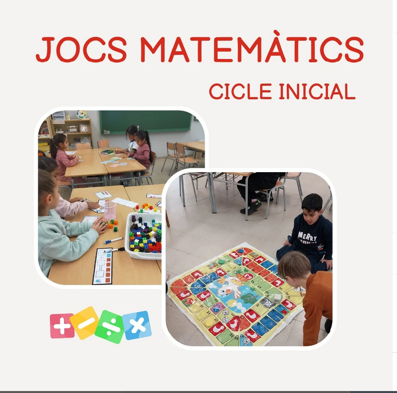 Manipular  materials diversos és imprescindible en l’aprenentatge de les  matemàtiques. Per això, a cicle inicial fem racons matemàtics per  treballar el que anem aprenent de manera manipulativa. Ens agrada molt!