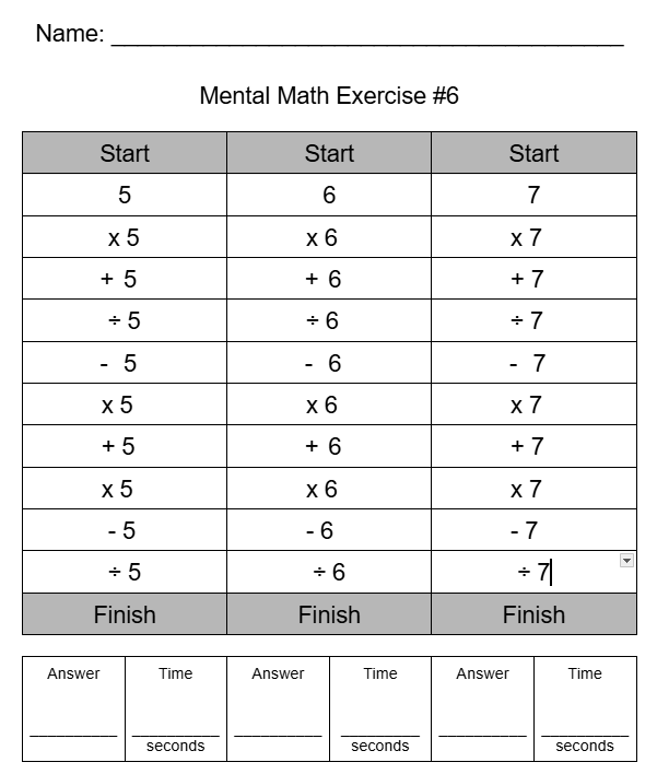 Sean Morrisey (@smorrisey) on Twitter photo Monday and Tuesday's Mental Math Activities. These are fun! Monday and Tuesday's Mental Math Activities. These are fun!