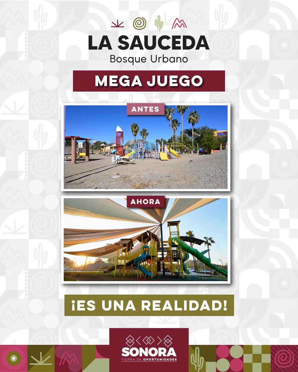 SonoraSeguridad's tweet photo. 🌳 Gracias a nuestro gobernador Alfonso Durazo, rescatamos el área de juegos para que niñas y niños puedan volver a jugar en grande, en un bosque pensado para ellos.

#RescatamosLaSauceda https://t.co/w1fFHDFJSz