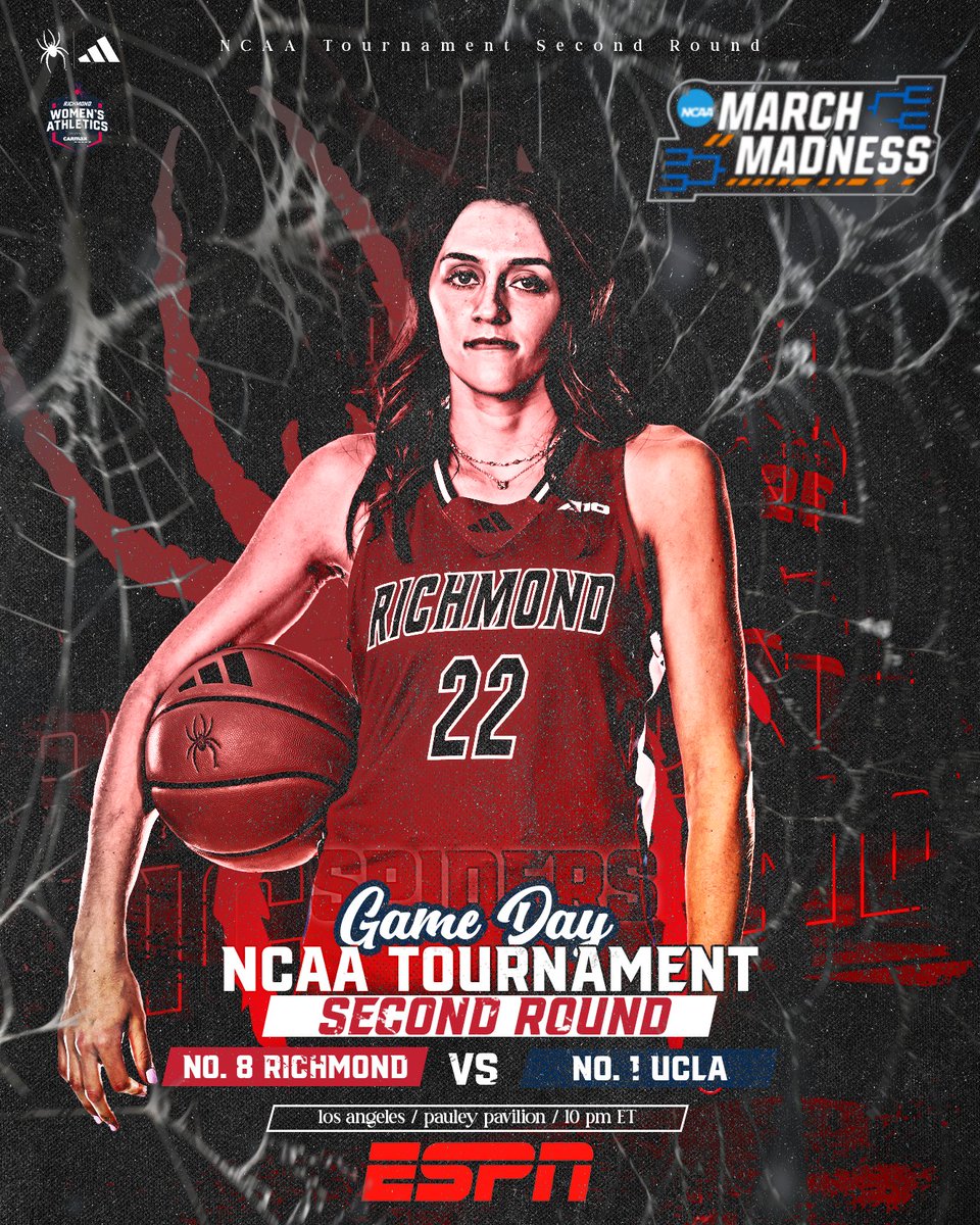 Richmond Womenโs Basketball (@spiderwbball) on Twitter photo ๐๐ง๐ ๐๐จ๐ซ ๐ญ๐ก๐ ๐ก๐ข๐ฌ๐ญ๐จ๐ซ๐ฒ ๐๐จ๐จ๐ค๐ฌ. ๐ท๏ธ๐
<a href="/SpiderAthletics/">Richmond Athletics</a> // #OneRichmond
๐ โ Los Angeles / Pauley Pavilion
๐ โ No. 1 <a href="/UCLAWBB/">UCLA Women's Basketball</a>
๐ โ 10 p.m. ET
๐ฅ โ spides.us/41PyTwG
๐ โ spides.us/4bRl4Cx
๐๏ธ โ spides.us/4bTFmv6 ๐๐ง๐ ๐๐จ๐ซ ๐ญ๐ก๐ ๐ก๐ข๐ฌ๐ญ๐จ๐ซ๐ฒ ๐๐จ๐จ๐ค๐ฌ. ๐ท๏ธ๐
<a href="/SpiderAthletics/">Richmond Athletics</a> // #OneRichmond
๐ โ Los Angeles / Pauley Pavilion
๐ โ No. 1 <a href="/UCLAWBB/">UCLA Women's Basketball</a>
๐ โ 10 p.m. ET
๐ฅ โ spides.us/41PyTwG
๐ โ spides.us/4bRl4Cx
๐๏ธ โ spides.us/4bTFmv6