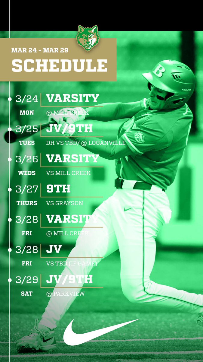 🚨 Weekly Schedule 🚨 
Lots of action this week for the Wolves!!! Can’t wait to see everyone at the ballpark!!! #Family #GoWolves #CCC #ForTheCity