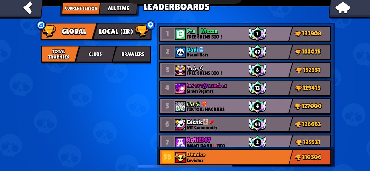 Top 60 for the first time since 2020
#brawlstars