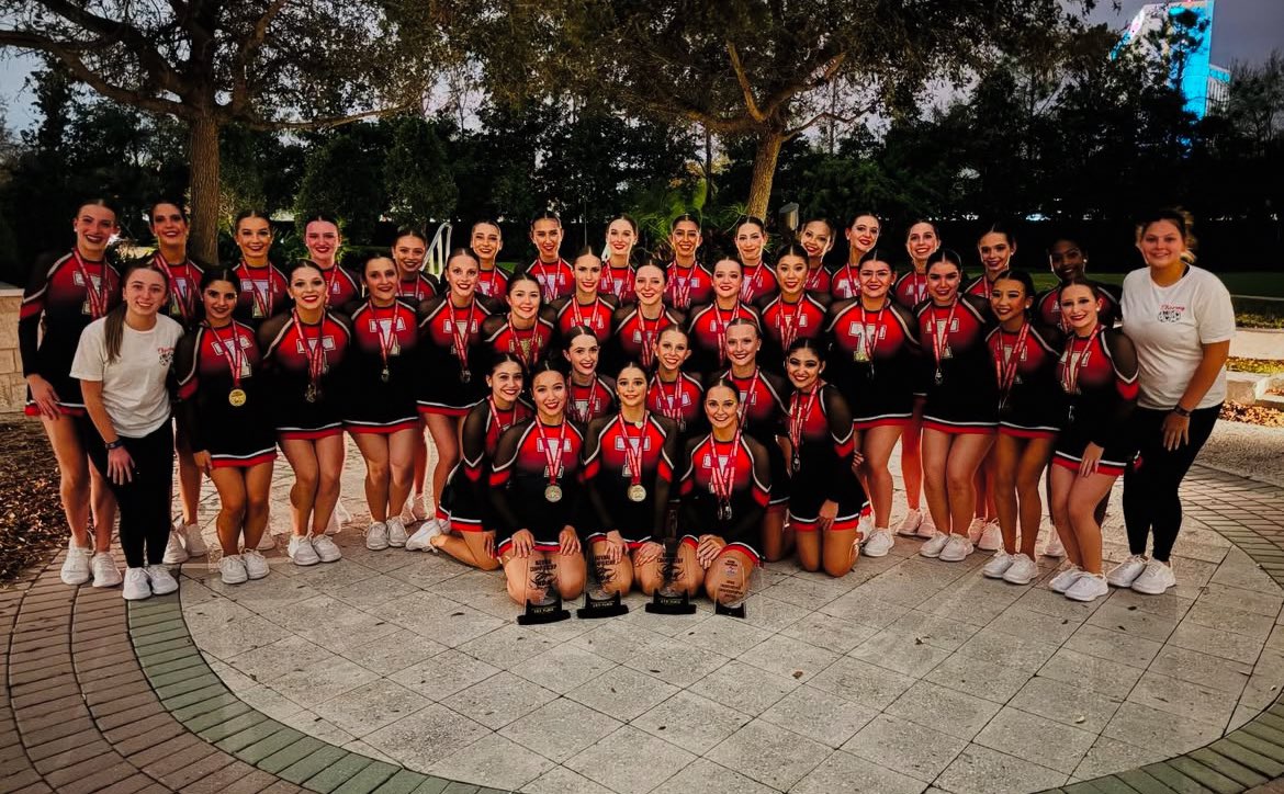 NDA High School Nationals
2025
We are so incredibly proud of this team and a monumental contest season!
Large Varsity Game Day- 2nd place &amp; Innovative
Choreography Award
Large Varsity Pom- 3rd place
Large Varsity Jazz- 8th place