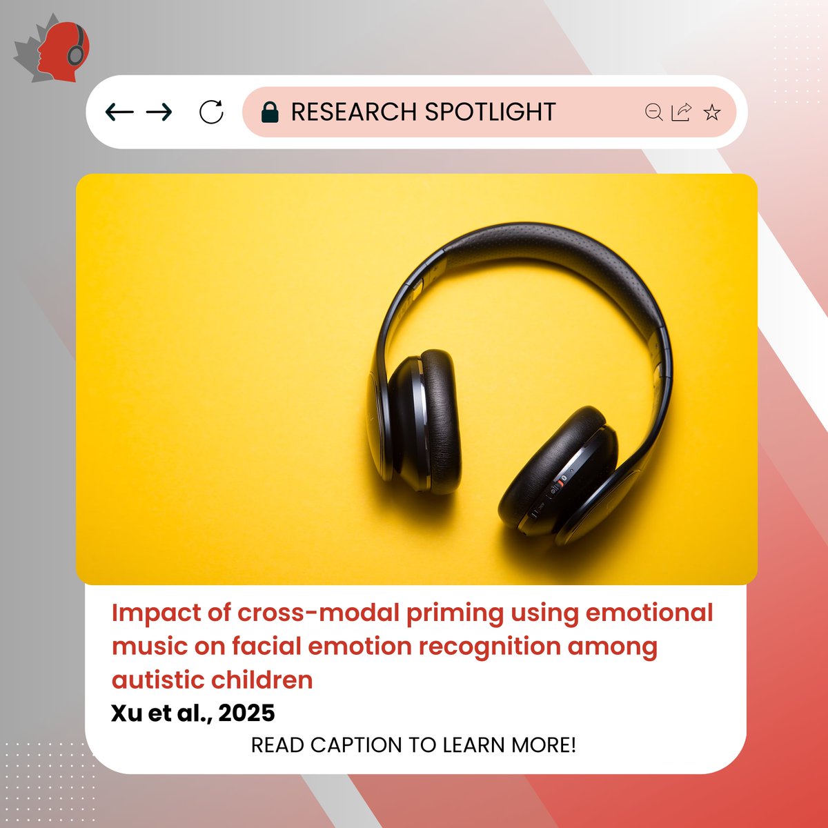 🚨 New study alert! 🚨

Xu et al. (2025) investigated the effect of using music as a cross-modal prime for autistic children when recognising facial emotions.

Check out the link below to read more!
doi.org/10.1177/030573…