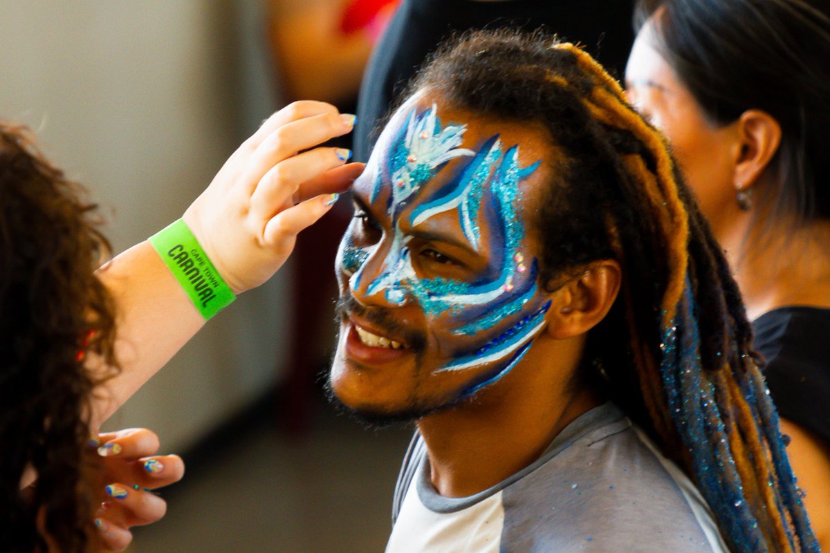 Make-up is the final touch to the performers before they head onto the parade. It's that touch of magic that lets them shine!
We love seeing everything come together! Don't you?
#GlitterAndGlow #CarnivalMagic #SparkleAndShine #CapeTownCarnival #wowza #capetowncarnival2025