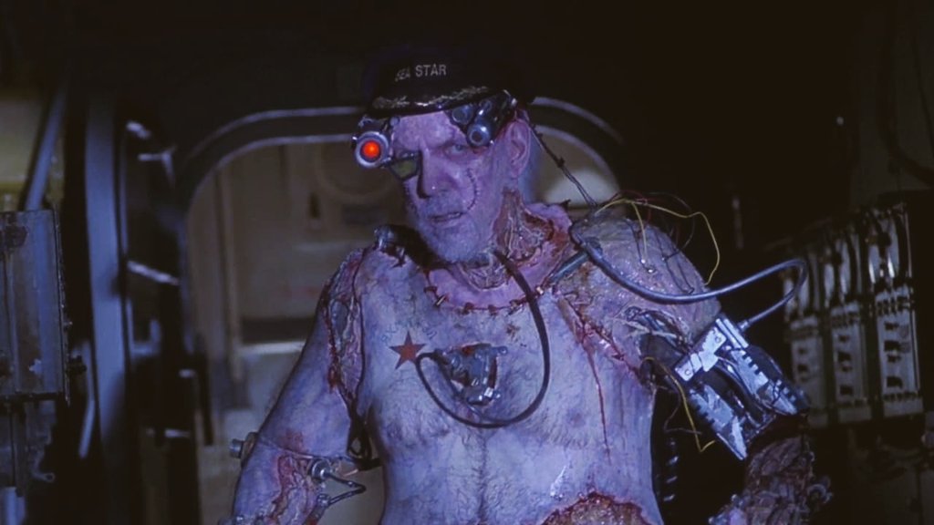 vikare06's tweet photo. The box office failure, hypertech cyberpunk nightmare "The Virus" (1999) directed by John Bruno, starring Jamie Lee Curtis. 
In case you don't know him, Bruno worked as a special effect master for James Cameron throughout his career https://t.co/p70avz9Zga