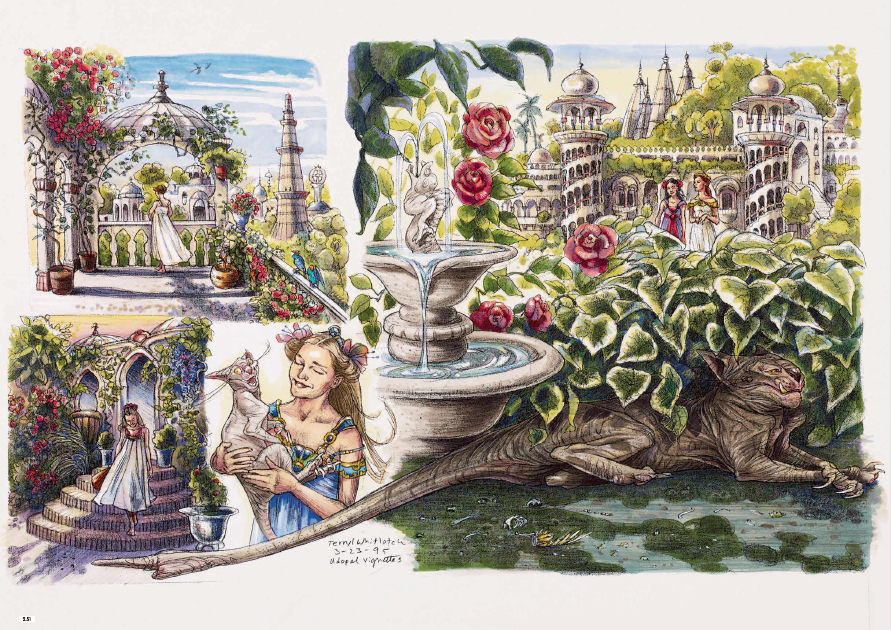 Kershed's tweet photo. March 23, 1995: Star Wars: The Phantom Menace: Terryl Whitlatch’s vignettes of Udopau (later named Naboo) illustrate her specialism in creature design and environments.
#StarWarsArchives19992005
https://t.co/M907YH008U https://t.co/sxlTmtetzk