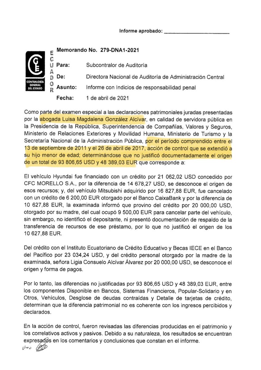 ElDatoEcua's tweet photo. #Urgente ¡LA CONTRALORÍA DETECTA INCONSISTENCIAS EN LAS DECLARACIONES PATRIMONIALES DE LUISA GONZÁLEZ ENTRE EL 2011-2017! 

La Contraloría General del Estado detectó indicios de responsabilidad penal por enriquecimiento ilícito en las declaraciones patrimoniales de Luisa González. $142.195,68 que no cuadran con su sueldo ni su trabajo. 

#ElDato #Contraloria #politica #ecuador