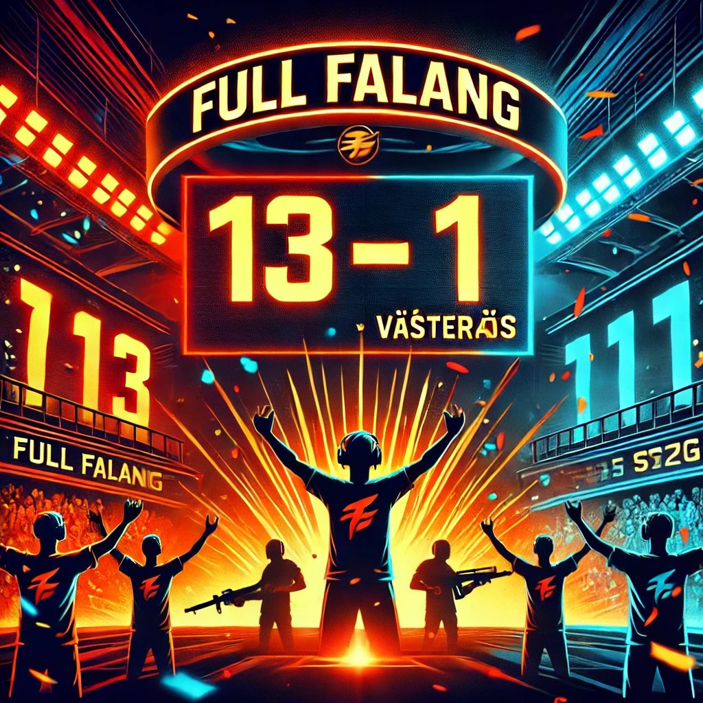 FullFalang (@fullfalang) on Twitter photo Andra matchen i regionserien öst mot <a href="/vasterasesport/">Västerås Esport</a> blev det 13-1. Nu blir det saft o bullar i Abisko för våran del. Andra matchen i regionserien öst mot <a href="/vasterasesport/">Västerås Esport</a> blev det 13-1. Nu blir det saft o bullar i Abisko för våran del.
