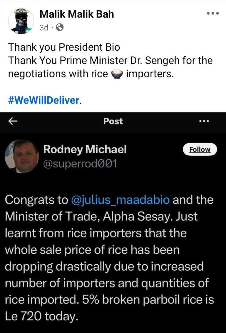 Congratulations to the government for the new intentional pricing formula being introduced.

Some people had suggested the need for price control. But the government said we operate on a free market economy so they can not control prices.

Anyway, better late than never.