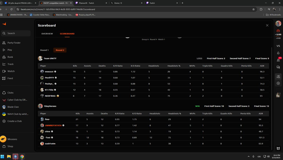 Jimmbocs (@jimmbocs) on Twitter photo Win bo3 o postup vs <a href="/UNiTYesports_eu/">UNiTY ESPORTS</a> v Ygames
2:0 <a href="/stinx1337/">Matěj Štorek</a> <a href="/YungTusi/">Tusi</a> <a href="/semtex272/">semtex</a> <a href="/finoo_cs/">Tomáš “fino” Bebjak</a> Win bo3 o postup vs <a href="/UNiTYesports_eu/">UNiTY ESPORTS</a> v Ygames
2:0 <a href="/stinx1337/">Matěj Štorek</a> <a href="/YungTusi/">Tusi</a> <a href="/semtex272/">semtex</a> <a href="/finoo_cs/">Tomáš “fino” Bebjak</a>