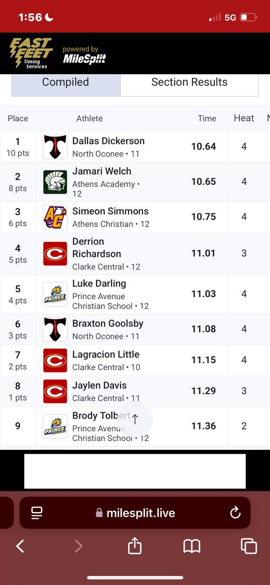 JamariWelch's tweet image. Huge pr in the 100 meter dash 10.65!
@SpartanAthletic @acad_track @UCWV_Football @CoachHBecker @coachtesch @RecruitGeorgia @JeremyO_Johnson @training_phenom