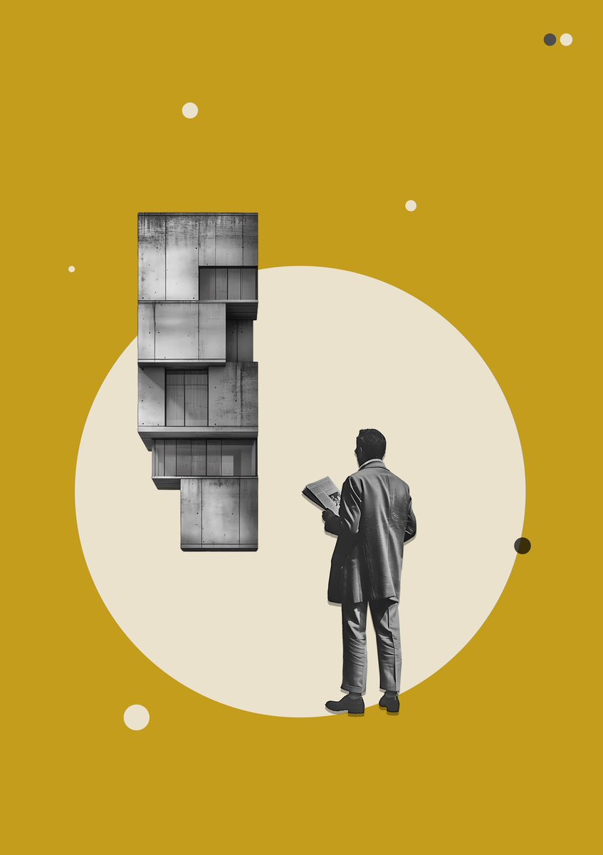 Architect of the Future © 2025 Barbara Gibson #collage #poster #photomontage