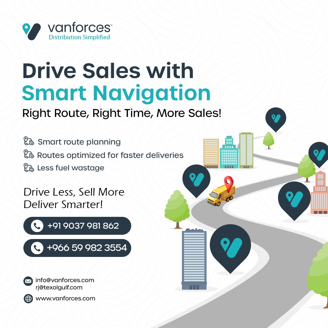 texolworld's tweet photo. Boost Your Sales with Smart Navigation! 🚛📍
✅ Smart Route Planning
✅ Optimized Deliveries
✅ Reduced Fuel Wastage

Drive Less, Sell More, Deliver Smarter!
📞 +91 9037 981 862 | +966 59 982 3554
📩 info@vanforces.com | rj@texolgulf.com
🌍 https://t.co/f1PYH6QNuB https://t.co/0fHrcP0le4