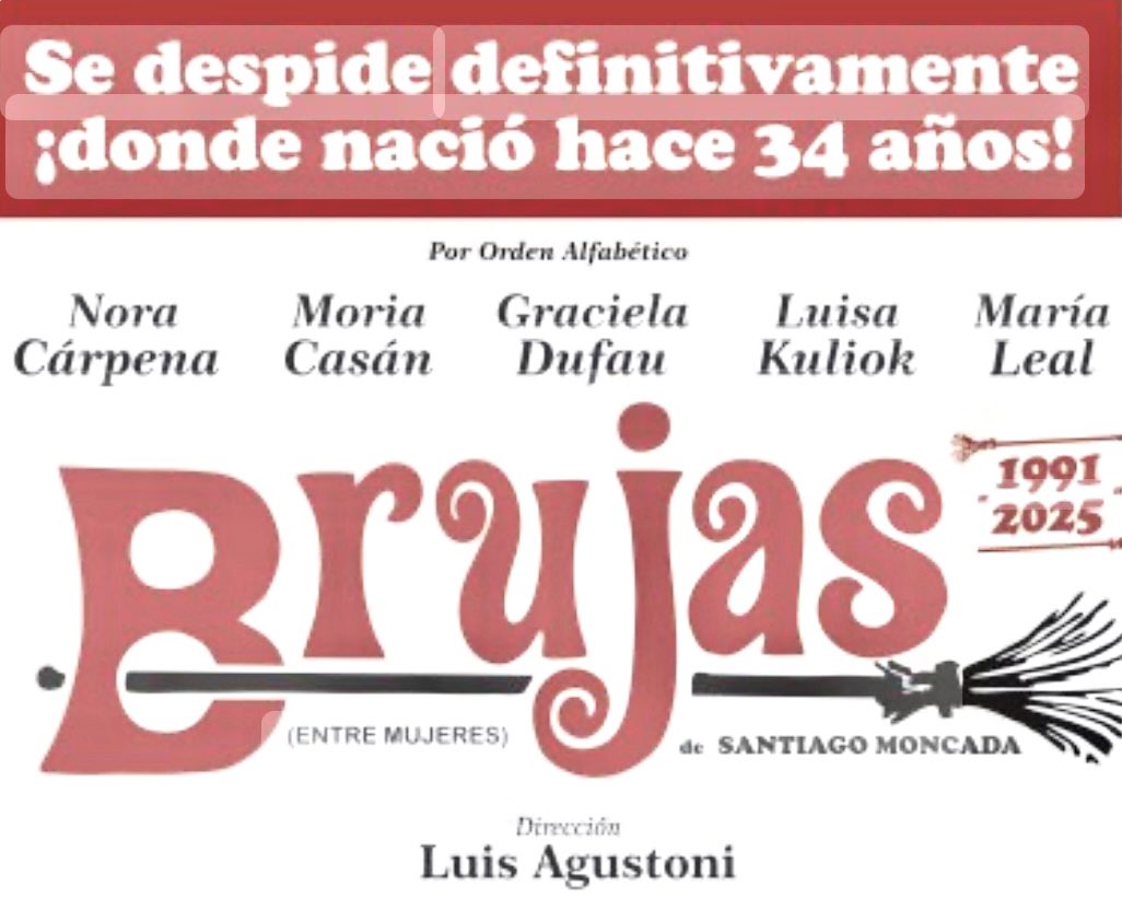 📣 Finalmente hoy se despiden con dos funciones de su exitosa última temporada en el teatro Atlas de Mar del Plata!

[Aunque confirman que el último vuelo definitivo será sobre el mismo escenario en Semana Santa]