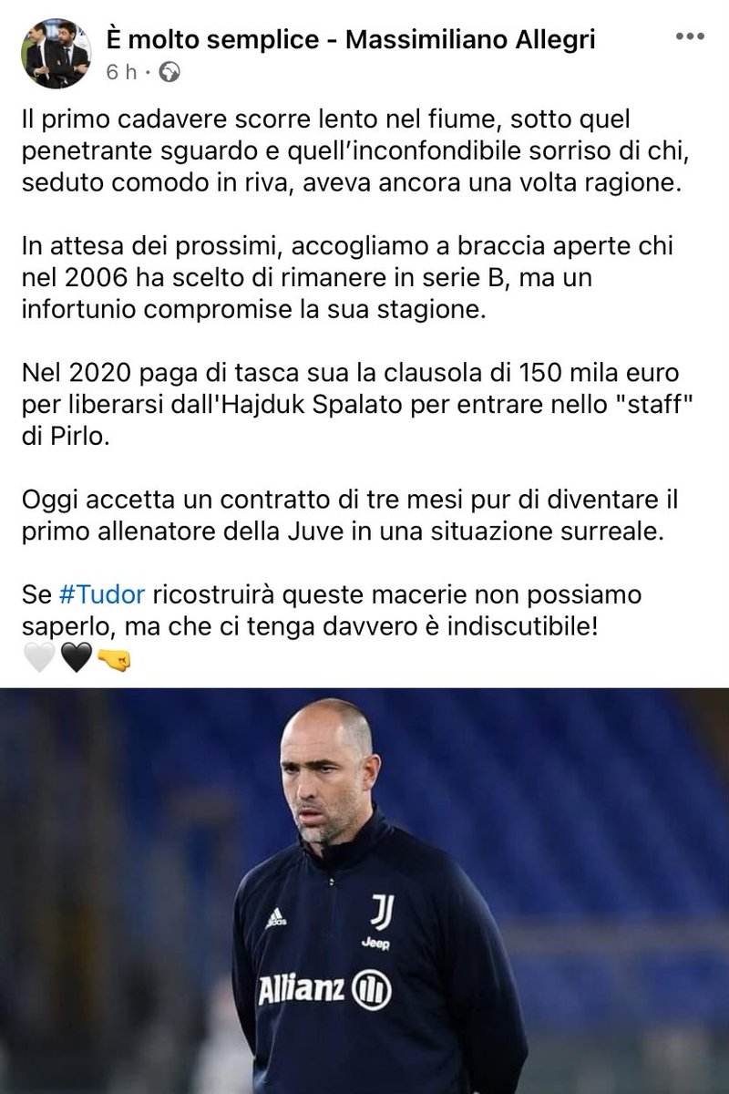 È molto semplice Massimiliamo Allegri 🐴📸 tweet media