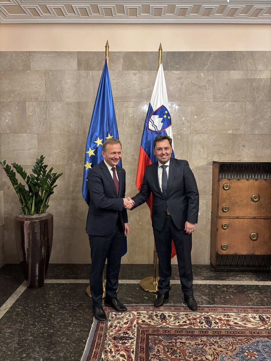 In Ljubljana for the next stage of the Tour d’Europe and discussions on the upcoming #EUbudget. Starting with a meeting with <a href="/IgorMally/">IgorMally</a>