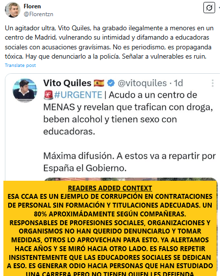 reesyarees's tweet image. No creemos que consista únicamente en denunciar a Quiles y amigos. Hay muchas personas responsables de que estos mensajes sean habituales y les da igual. La #educacionsocial es profesión universitaria desde 1991. Una de las profesiones con mayor incidencia de #Intrusismolaboral