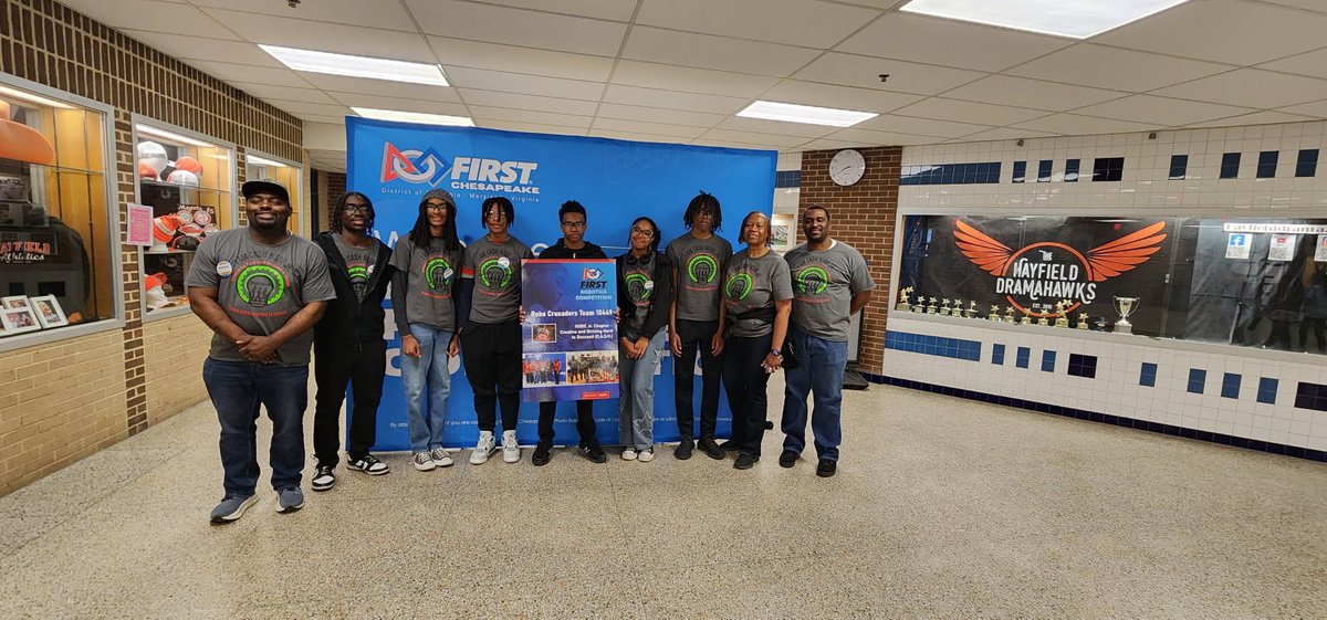 LEAPForwardLEAP's tweet image. Exciting day yesterday!! The FRC Robo Crusaders competed in Alexandria VA! Shout out to team 10449 CASH NSBE jr. Robo Crusaders!