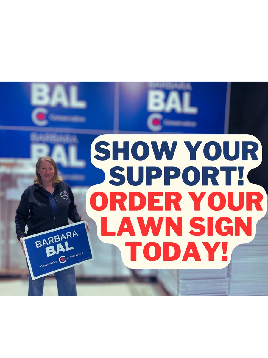 Barbara Bal MBA (@barbarabalcpc) on Twitter photo The Election is FINALLY here and we are ready to turn Nepean Blue and put Canada First! Nepean residents, have you ordered your lawn sign yet? If not, please contact our office TODAY at: info@barbarabal.ca
Let’s Bring it Home!! 💙 The Election is FINALLY here and we are ready to turn Nepean Blue and put Canada First! Nepean residents, have you ordered your lawn sign yet? If not, please contact our office TODAY at: info@barbarabal.ca
Let’s Bring it Home!! 💙