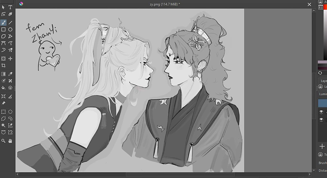 ONE DAY I will draw the zhanyi in the form of ancient chinese ladies in color and with great effort..

#19DAYS #zhanyi