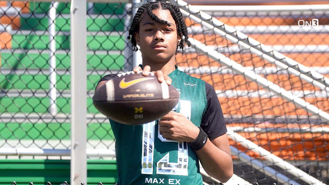 "EJ Holland" (@ejhollandon3) on Twitter photo “They are really high up there early on"
Donald Tabron (<a href="/donaldtabronII/">Donald Tabron II</a>) is the next five-star level in-state QB and is already high on Michigan — thanks in large part to Bryce Underwood #GoBlue. on3.com/teams/michigan… “They are really high up there early on"
Donald Tabron (<a href="/donaldtabronII/">Donald Tabron II</a>) is the next five-star level in-state QB and is already high on Michigan — thanks in large part to Bryce Underwood #GoBlue. on3.com/teams/michigan…
