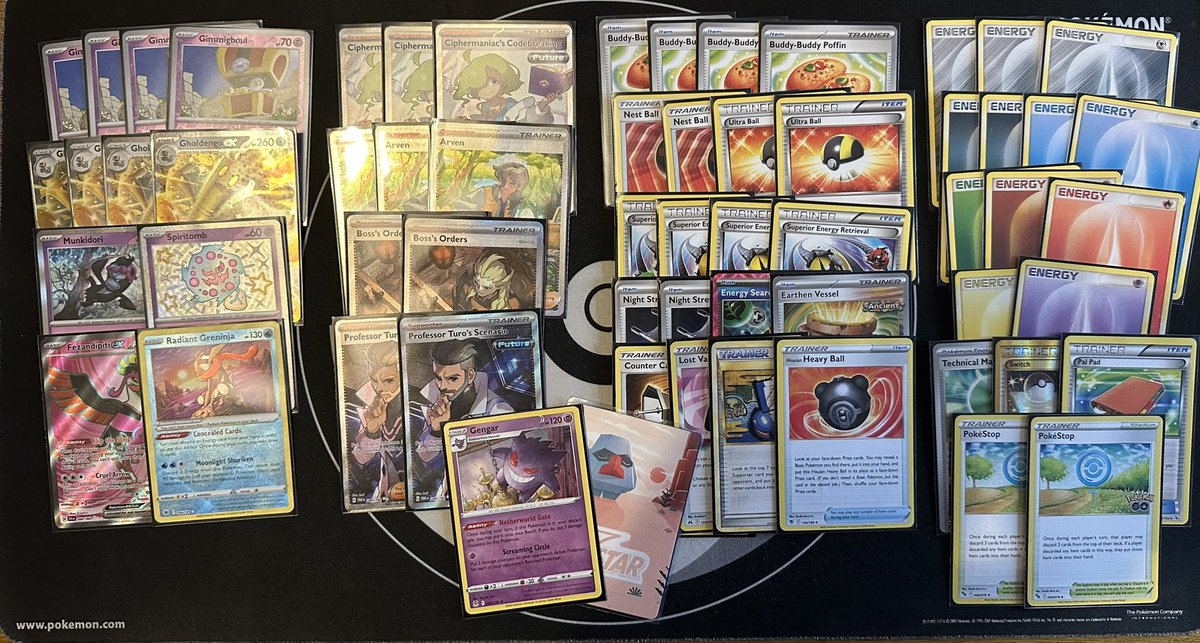 RealConnorBird's tweet image. Top 4’d a cup today with Spooky Cheese String 🧀👻 misplayed my way out of getting into finals, first time playing the deck so there’s a lot of nuances I missed. Maybe I’m not entirely washed? 

+32CPts

Onwards to reaching 200CPts for that promo 😭

132/200