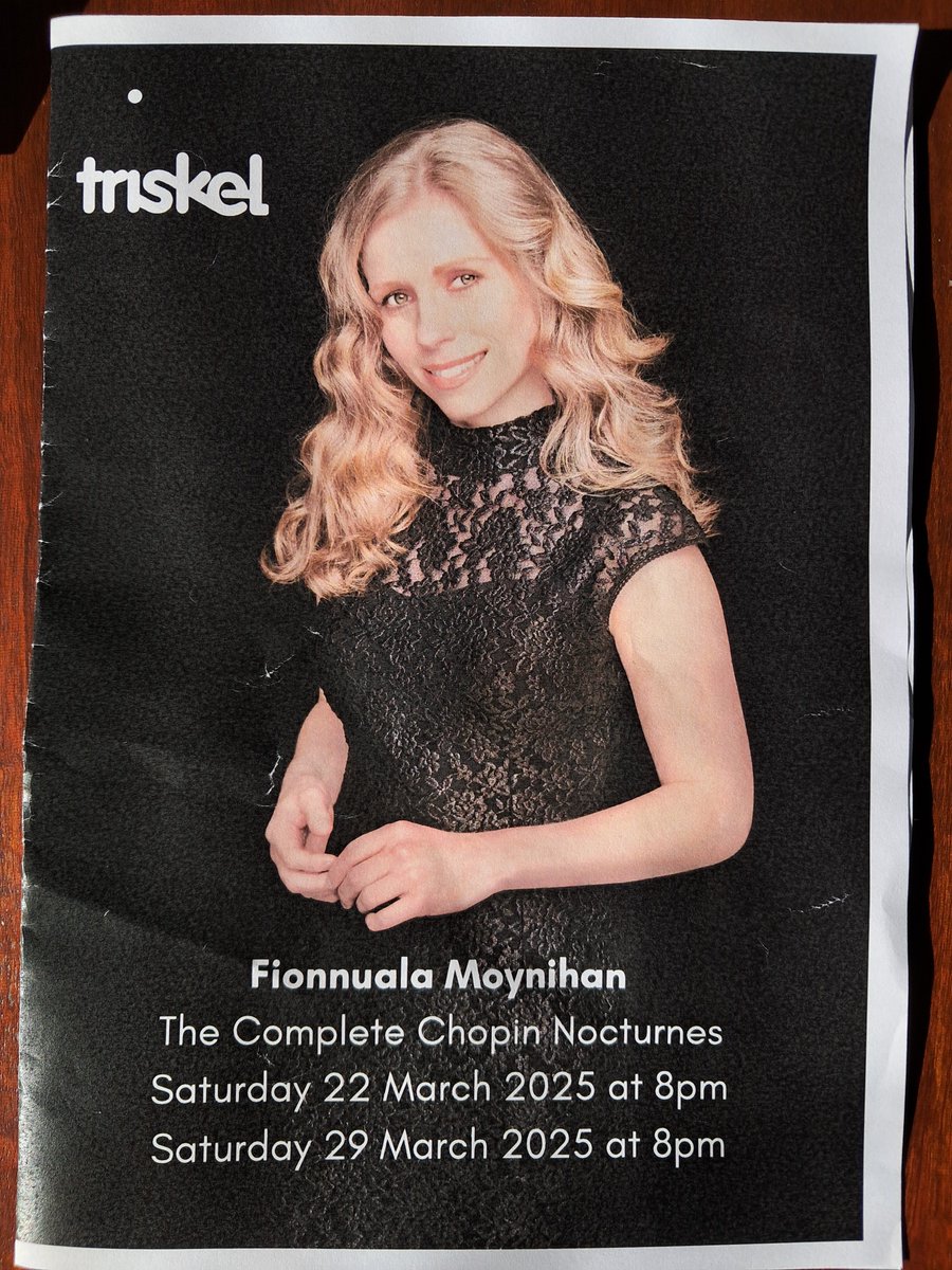 Thanks to all <a href="/TriskelCork/">Triskel Arts Centre</a> for a fabulous night last night. Amazing audience, stunning venue &amp; acoustic, beautiful piano...Enjoyed every minute of performing part I of my series The Complete Chopin Nocturnes. Looking forward to part II next week🎵❤️
<a href="/artscouncil_ie/">The Arts Council / An Chomhairle Ealaíon</a> <a href="/whatsoncork/">Cork Information</a>