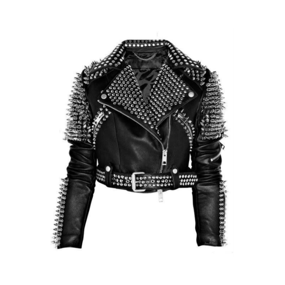 8irth's tweet photo. burberry S/S 2011 studded biker jacket / tom ford leather alix studded bag https://t.co/pgBBEwhBso