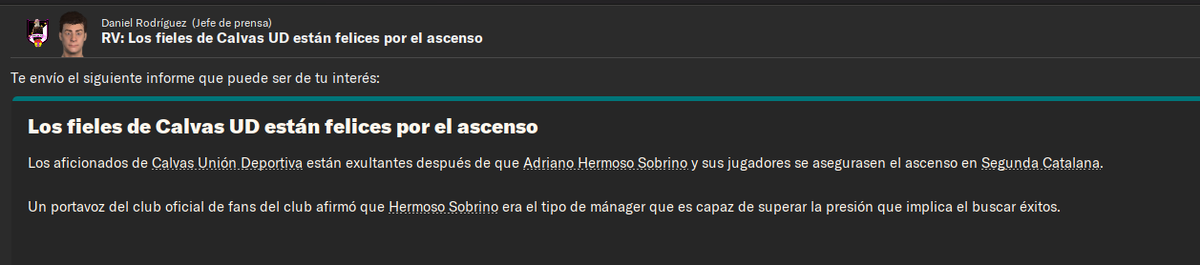 Lo conseguimos, somos equipo de 1era catalana, cada vez más cerca del éxito.