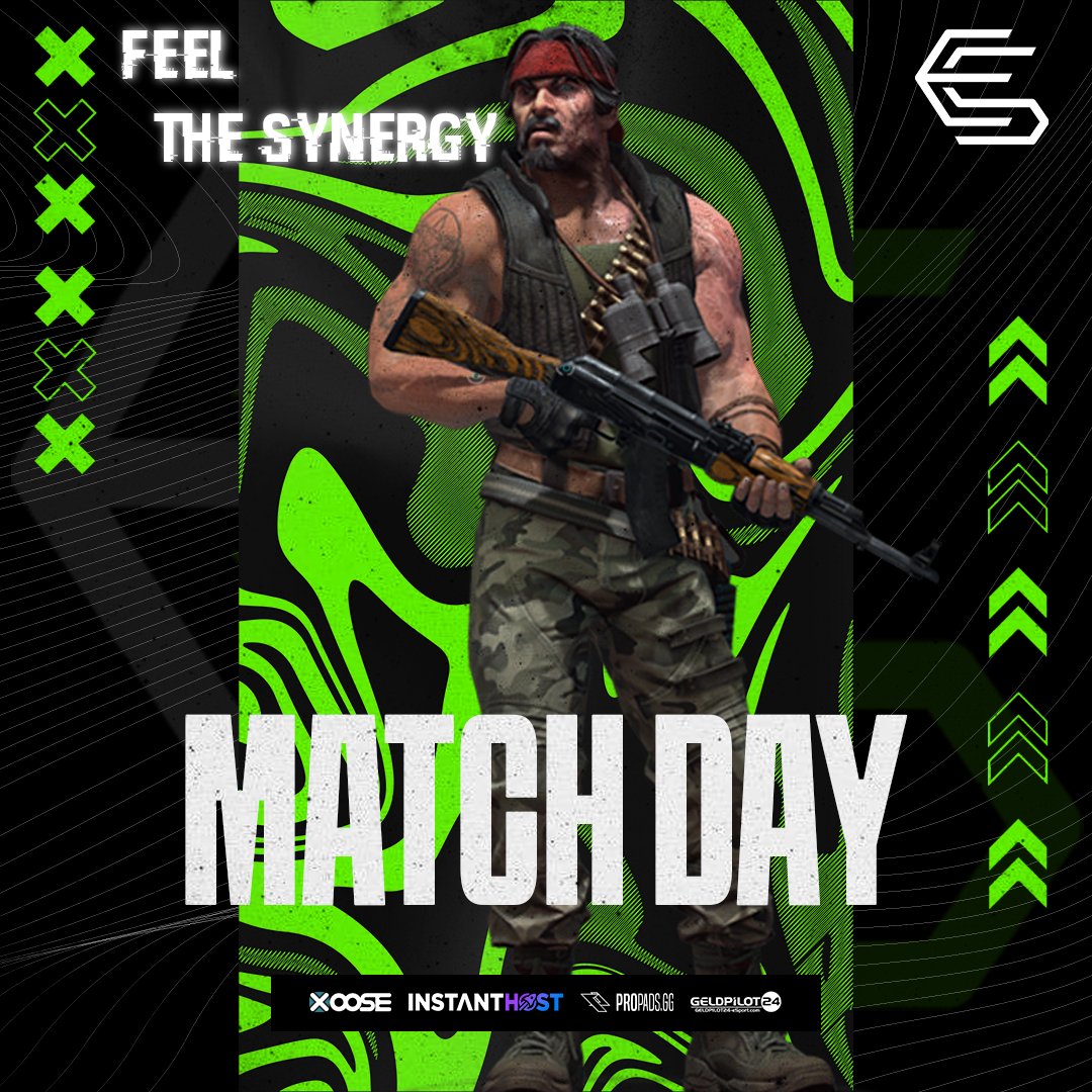Eternal Synergy (@eternal_synergy) on Twitter photo 🟢MATCHDAY🔥
Es wird zeit für den nächsten <a href="/dachcs/">DACH CS Masters</a> Masters Spieltag!
Um 19:30 Uhr treten unsere Jungs gegen die Heizer an, jedoch heute leider ohne Cast 🫤
GL & HF!
#feelthesynergy 🟢MATCHDAY🔥
Es wird zeit für den nächsten <a href="/dachcs/">DACH CS Masters</a> Masters Spieltag!
Um 19:30 Uhr treten unsere Jungs gegen die Heizer an, jedoch heute leider ohne Cast 🫤
GL & HF!
#feelthesynergy