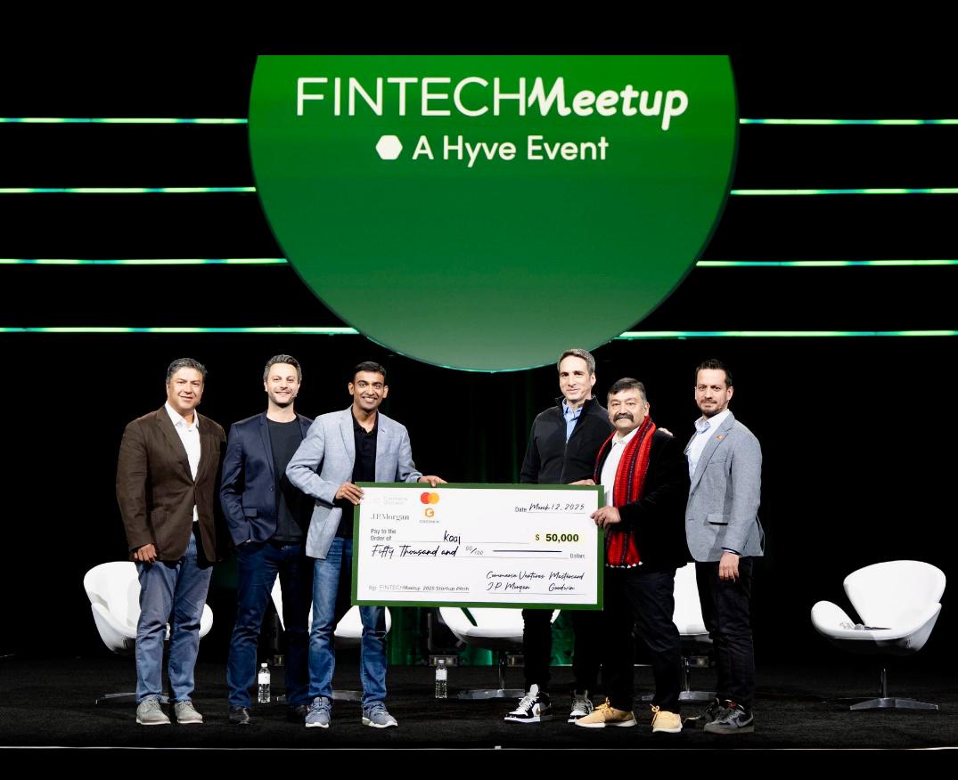 Kaaj (@kaaj_ai) on Twitter photo Big moment for team <a href="/kaaj_ai/">Kaaj</a> on winning the <a href="/FintechMeetup/">Fintech Meetup</a> Startup Pitch Competition! 🎉
Judged by experts from <a href="/jpmorgan/">J.P. Morgan</a>, <a href="/CommerceVC/">Commerce Ventures</a>, <a href="/goodwinlaw/">Goodwin</a> and <a href="/Mastercard/">Mastercard</a>
Super pumped to keep building tools that help lenders support small businesses. Let’s go! 🚀
#AI #smblending Big moment for team <a href="/kaaj_ai/">Kaaj</a> on winning the <a href="/FintechMeetup/">Fintech Meetup</a> Startup Pitch Competition! 🎉
Judged by experts from <a href="/jpmorgan/">J.P. Morgan</a>, <a href="/CommerceVC/">Commerce Ventures</a>, <a href="/goodwinlaw/">Goodwin</a> and <a href="/Mastercard/">Mastercard</a>
Super pumped to keep building tools that help lenders support small businesses. Let’s go! 🚀
#AI #smblending