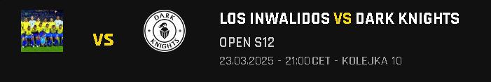 Dzisiaj ostatni mecz na Arrmy OPEN przeciwko LOS INWALIDOS. Fajnie by było wygrać i zrobić jakieś top10 ale no zobaczymy zobaczymy. GLHF &lt;3