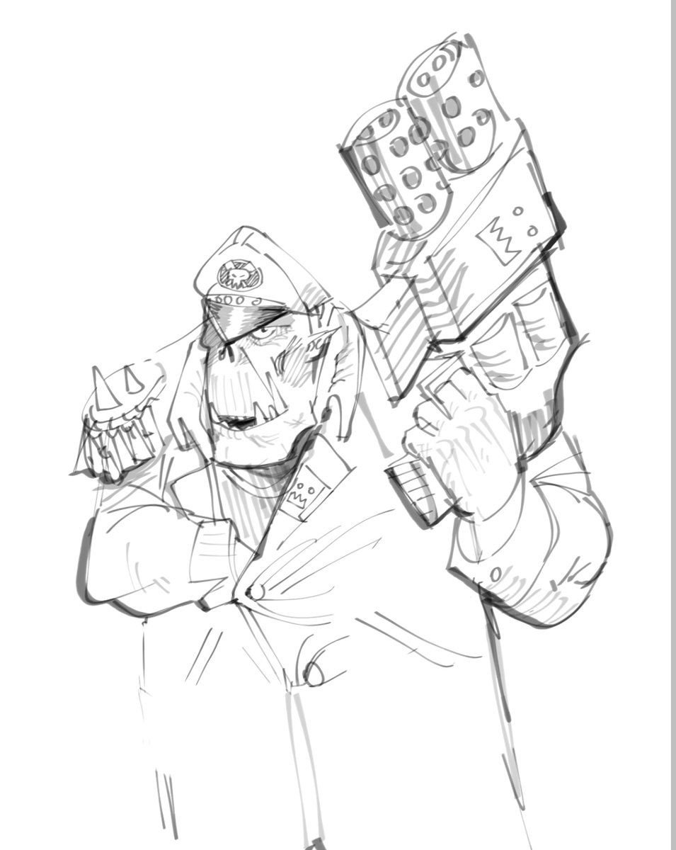 Blood axes (sketch) — Warhammer 40k