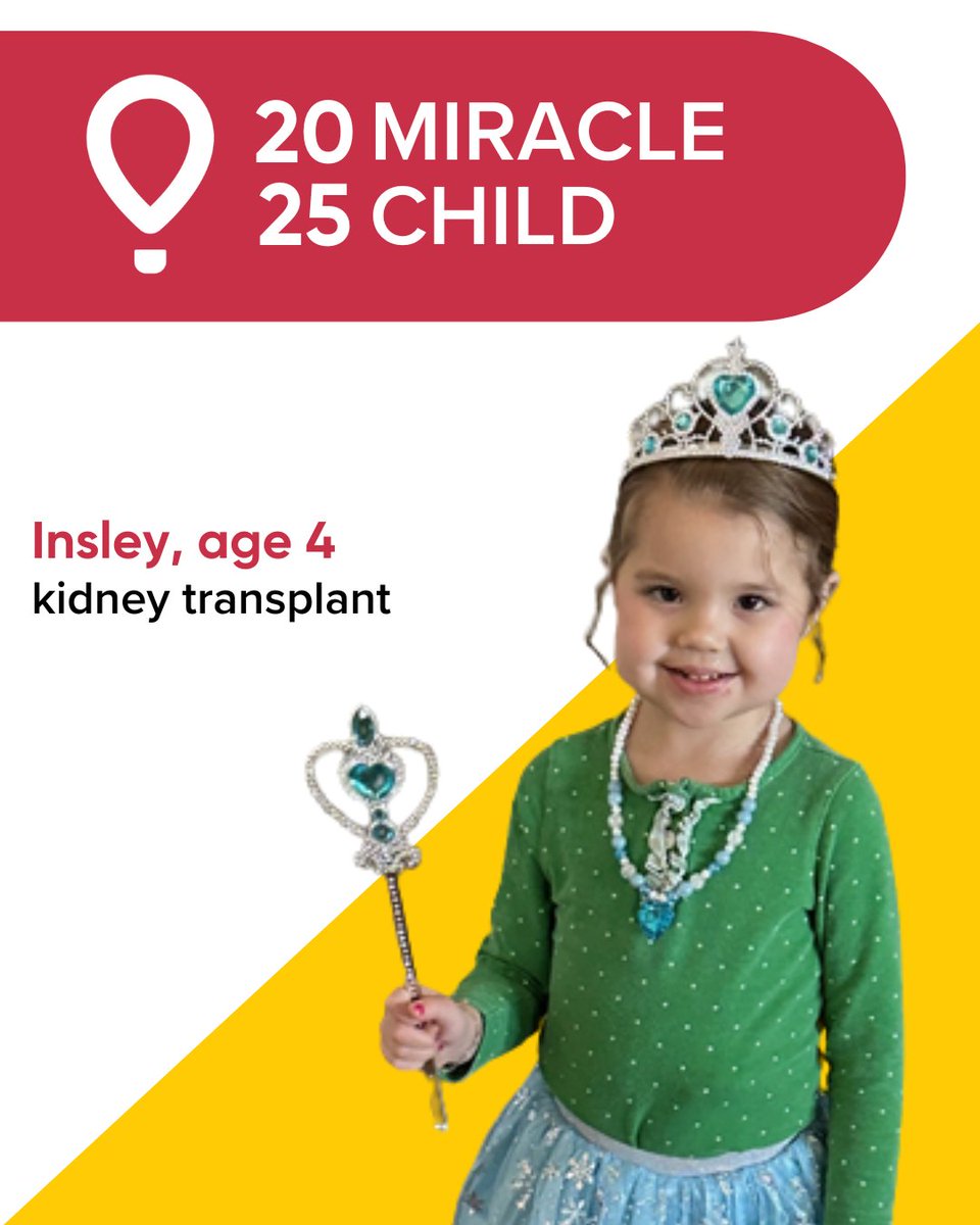 Introducing one of our new 2025 Miracle Children - Insley! Tune in to <a href="/1079WNCT/">107.9 WNCT</a> during the 10 am hour to hear about all she's had to overcome with two kidney transplants. Call in your pledge to 1-800-673-5437 or donate at GiveToCMN.com to help kids like Insley!