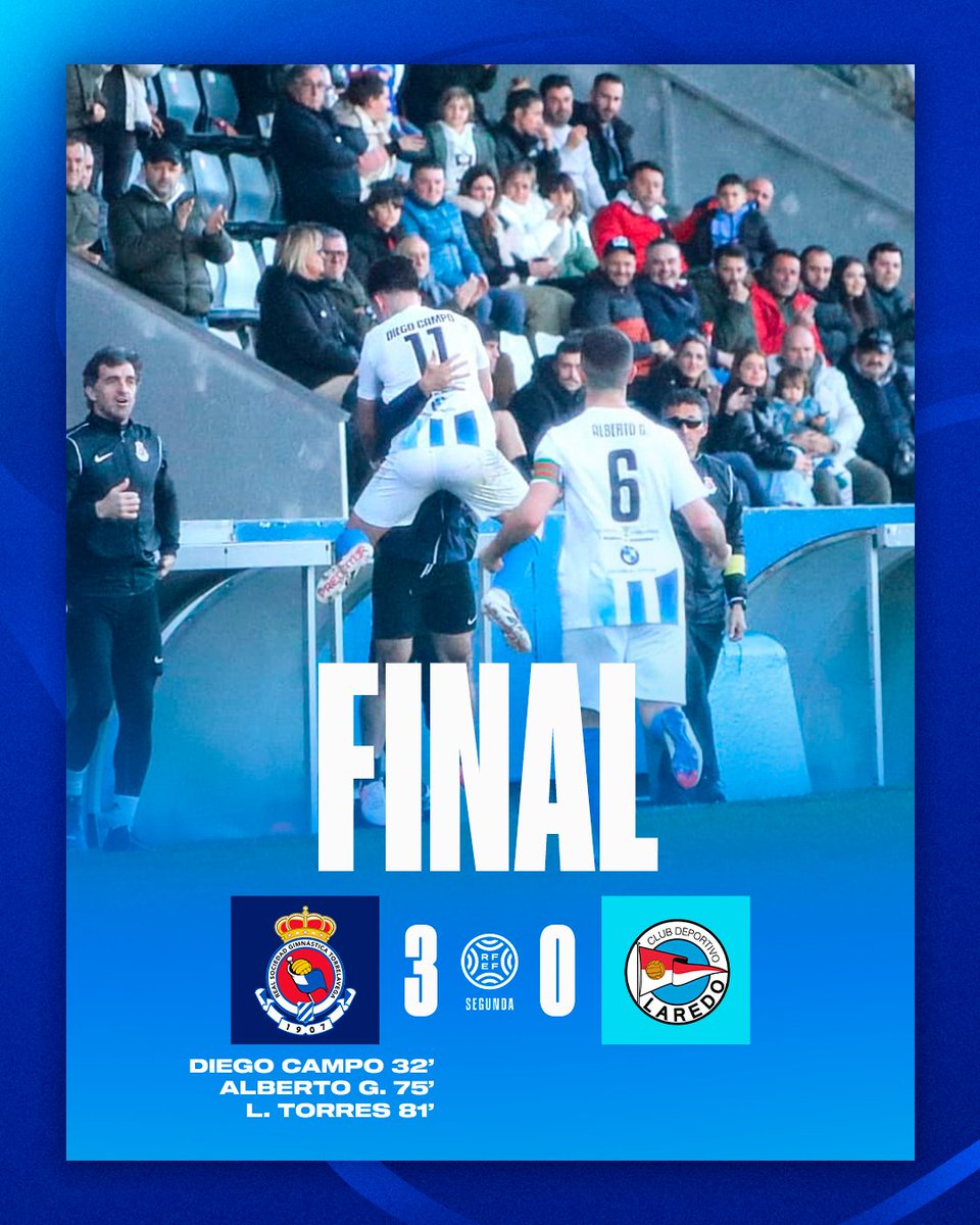 🎉 ¡FINAL EN EL MALECÓN! ¡VICTORIA BLANQUIAZUL! ¡TRIUNFO DE LA GIMNÁSTICA!

#RSGimnastica 3 – 0 CD Laredo

#UnaSociedadReal #SegundaFederacion